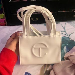 white telfar bag